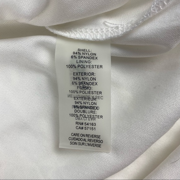 Calvin Klein Women’s Cream Lace Overlay Top Size M - Picture 8 of 10